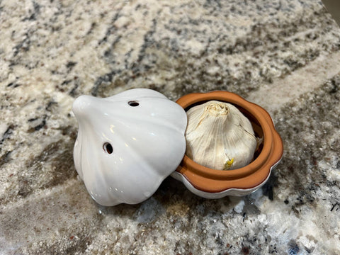 Garlic Keeper / Garlic Baker - 4"x3.5" - JBK Pottery