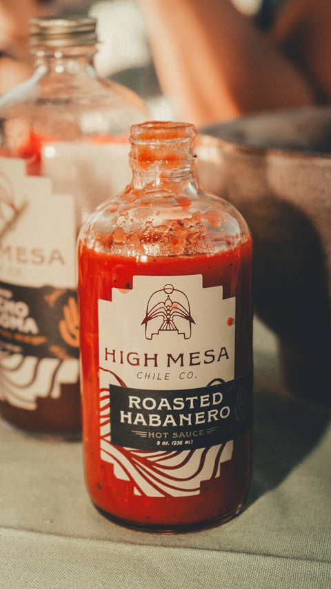 Roasted Habanero Hot Sauce, Hot, 8 oz - High Mesa Chile Co.