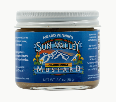 Chardonnay Mustard, 3oz - Sun Valley Mustard