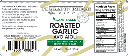 Avo Aioli Roasted Garlic Squeeze, 7.75 oz - Terrapin Ridge Farms