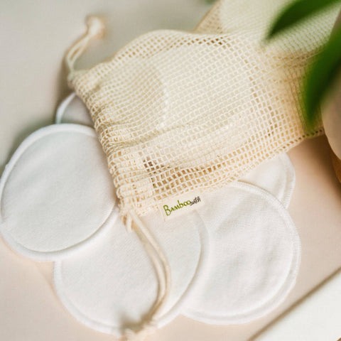 Reusable Bamboo Facial Rounds, Set of 20 - Bamboo Switch