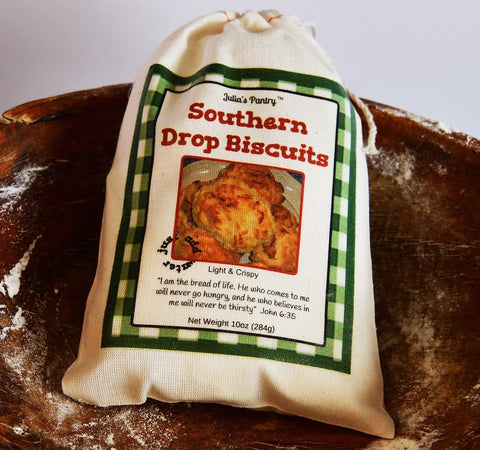 Southern Drop Biscuits, Buttermilk, 10 oz Cloth Bag - Julia's Southern Foods, LLC