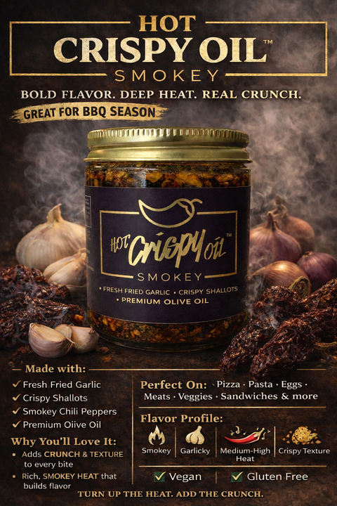 Smokey Chili Crisp, 6 oz - Hot Crispy Oil