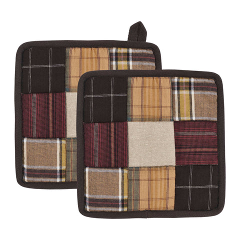 Wyatt Pot Holder, Set of 2, 8x8 in - VHC Brands