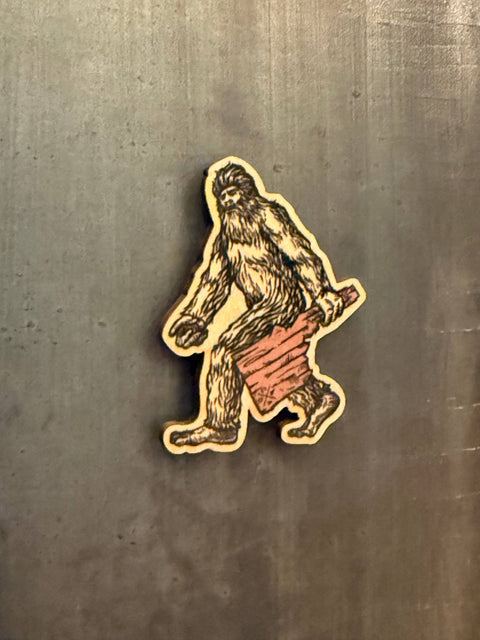 Idaho Bigfoot 2.0, 2" Wooden Magnet