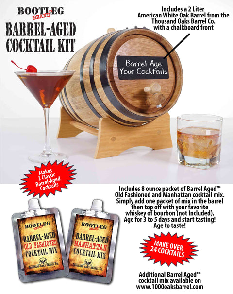 Barrel Aged Cocktail Kit, 2 liter - ThousandOaksBarrelCo.