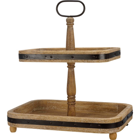 Two Tiered Rectangle Tray - Primitives by Kathy