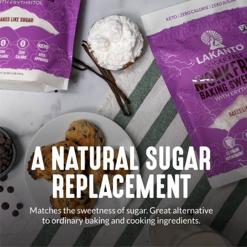 Baking Monk Fruit Sweetener with Erythritol, 1 lb - Lakanto