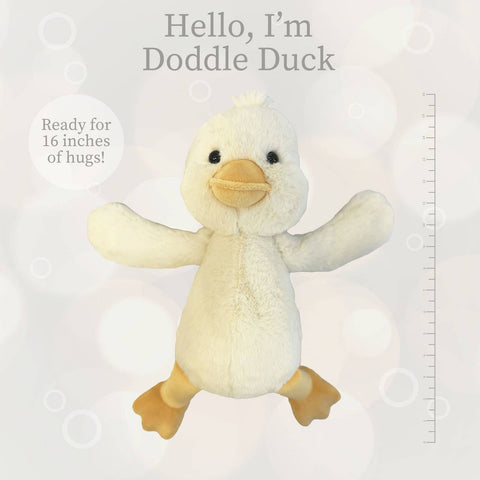 Doddle Duck Lushee Plush, 16" - Beverly Hills Teddy Bear Company