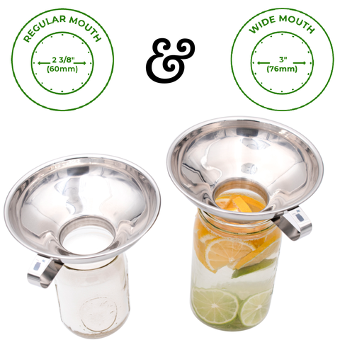 Stainless Steel Funnel for Mason Jars - Mason Jar Lifestyle