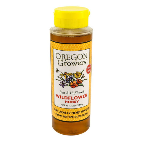 Northwest Wildflower Honey 12 Oz. Squeeze Bottle - Oregon Growers