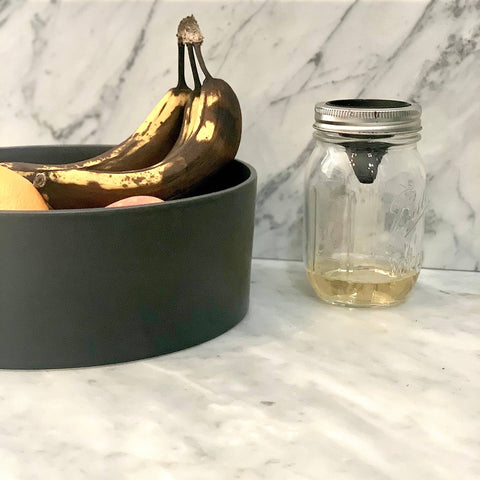 Jarware Silicone Fruit Fly Trap, Regular Mouth Mason Jar - Fox Run Brands