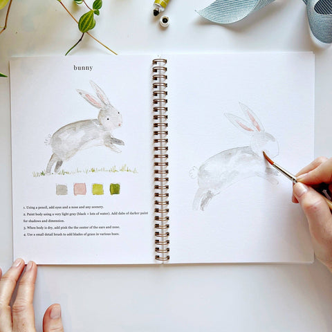 Animals Watercolor Workbook - Emily Lex Studio