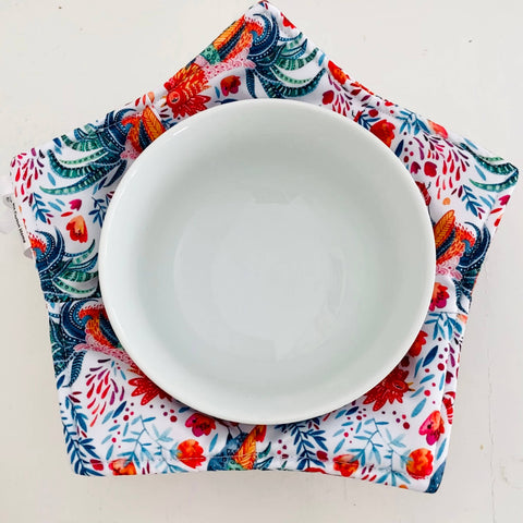 Rooster Bowl Cozy, 9"x3.5", 2-Sided - Kit Carson Accessories
