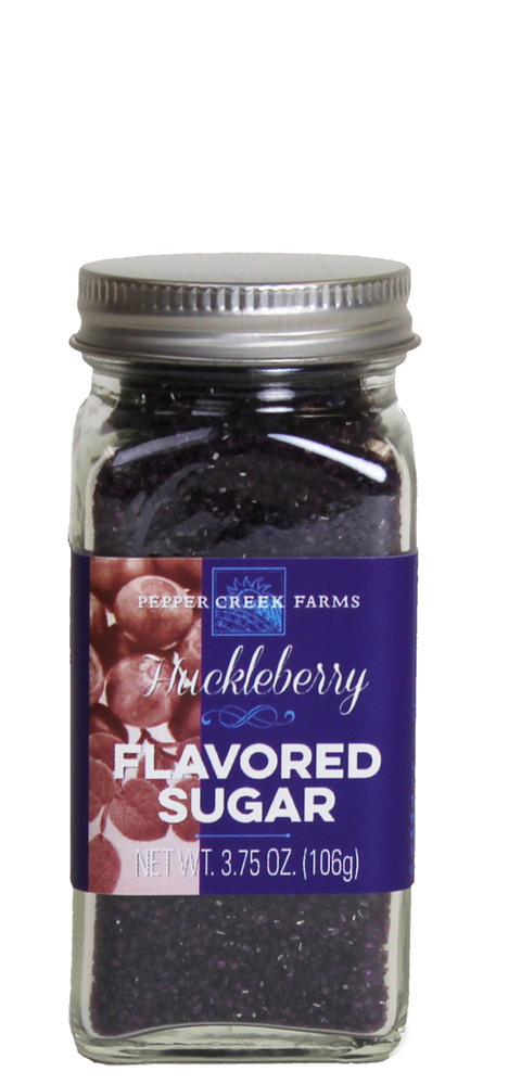 Huckleberry Flavored Sugar, 3.75 oz - Pepper Creek Farms