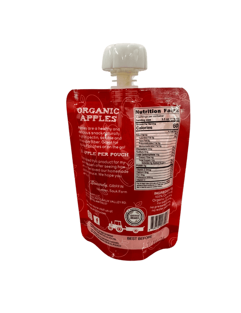 Apple Puree, Organic: 3.5oz - Sauk Farm