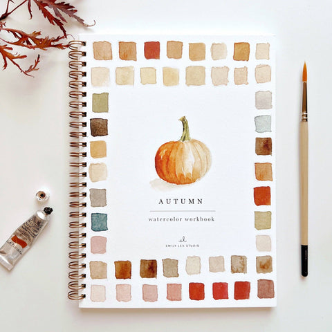 Autumn Watercolor Workbook - Emily Lex Studio