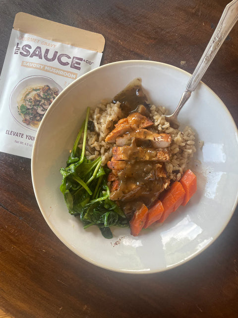 Savory Mushroom Gourmet Gravy, 4 Servings, 8.8 oz - Sauce Le Sauce & Co